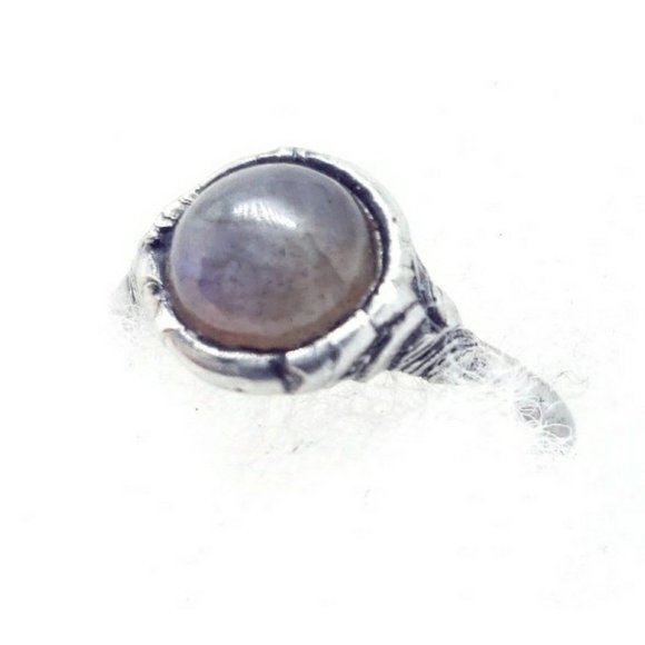 Purple Labradorite crystal ring size 7 - Picture 10 of 12